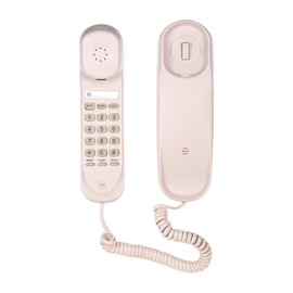 Zitainn Mini Escritorio con Cable Teléfono Fijo Teléfono de Pared Soporta Funciones de Silencio/pausa/espera/reinicio/flash/rellamada para la Oficina del Hotel en el Hogar