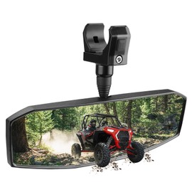 SHEJISI UTV Rear View Mirror,SXS UTV Mirrors HD,360°Adjustable Angle for 1.5" to 2.0 inch Round Roll Cage,Compatible with Polaris RZR,Honda Pioneer,Kawasaki KRX/Mule,Yamaha,Talon,Can Am X3,CFMOTO
