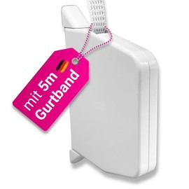 Rollra Surface-Mounted Roller Shutter Winder Including Caps and Belt 14 mm in Width for Roller Shutters