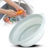 Oumefar Washing Up Bowl with Hanging Hole Folding Wash Basin