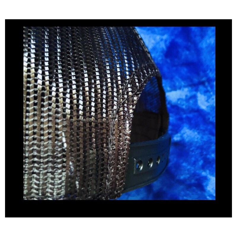 mossy oak BLACK 6 Panel Structured Hat/cap,MESH BACK,adjustabl