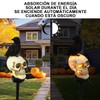Luces Solares Halloween de Calavera, Estacas para Jardin Halloween, Impermeable