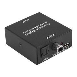 Daiilg Analog to Digital Audio Converter R/L 3.5mm AUX to Digital Coaxial Toslink Optical Audio Adapter