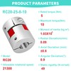 Shaft Coupling 8 mm to 10 mm Waves Flexible Elastic