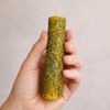 Candele di miele e ruda, cera d'api naturale, manifestazione, rituali