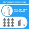 10 PCS Hearing Aid Domes Silicone Ear Tips,Universal Fit Replacement