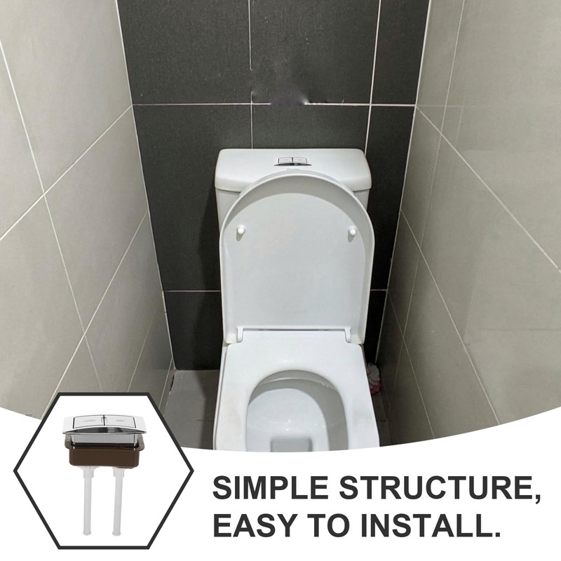 Dual Flush Button Replacement: Toilet Lid Button Flushing Toilet Tank
