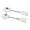 2PCS E27 E26 Hose Lamp Holder with Switch Universal 360