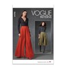 Vogue Patterns V1772A Misses Skirt/Pants S-M-L-XL-XXL, White