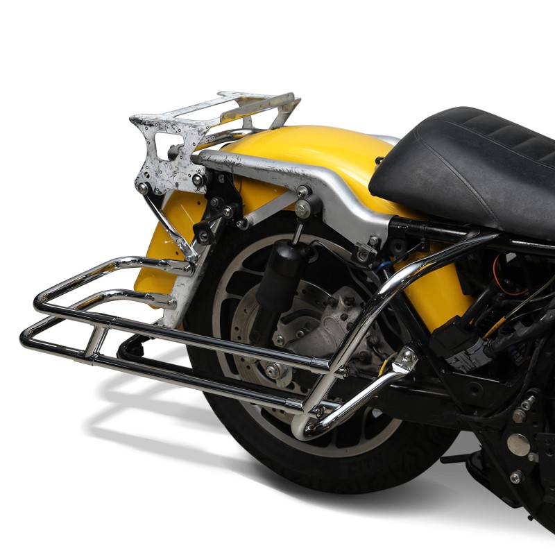 TCMT Saddlebag Guard Rail Mounts Bracket Fit For Harley Touring