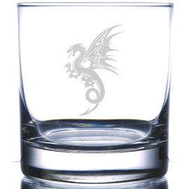 IE Laserware"GOT inspired Dragon" etched on 11 oz Rocks Glass