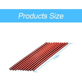 Pack of 20 Car Air Vent Decoration, Car Styling Ventilation Grille Trim, Car Accessories Interior, Multicoloured Decorative Strips for Most Air Vents (Red)