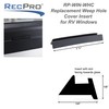 RecPro RV Window Weep Hole Cover Replacement | Black Plastic