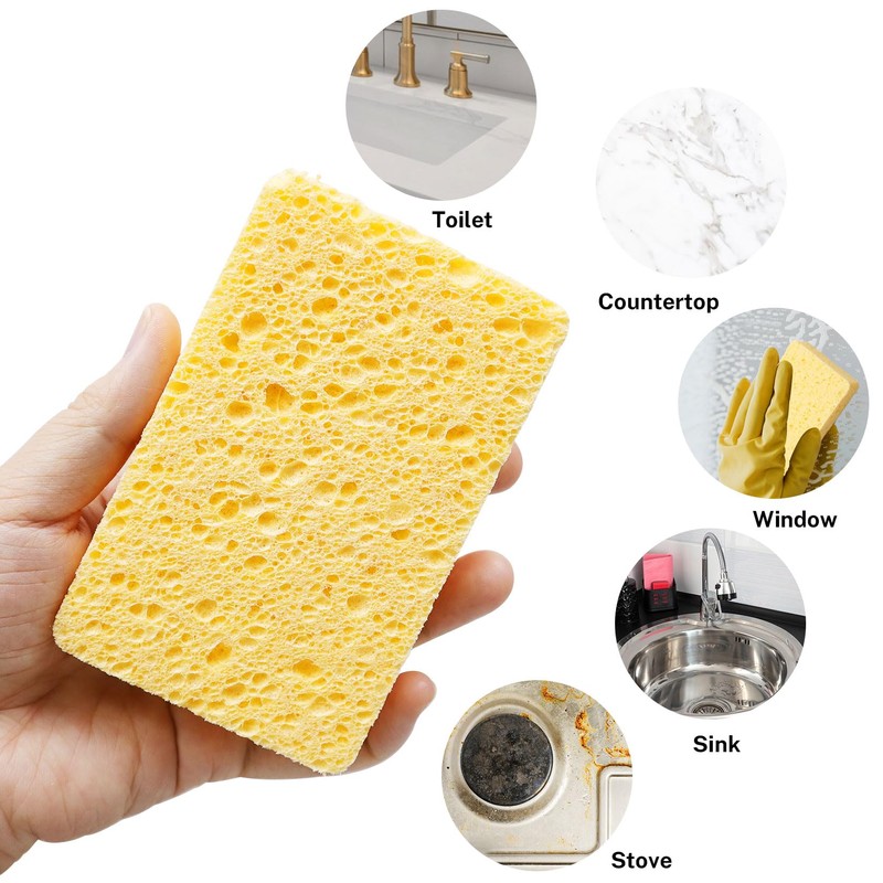 CMBBZZY Kitchen Sponges Washing Up,Dishwash Cleaning Pads for Dish, Dual-Sided