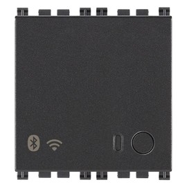 Vimar 19597 Gateway WiFi, Bluetooth Wireless Technology 4.2 WLAN, RGB LED, Power Supply 100-240 V 50/60 Hz, 2 Modules, Arké Series, Grey