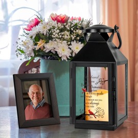 HN HAIINAA Memorial Lantern for Loss - Bereavement Sympathy Gifts for Husband Remembrance with LED Candle