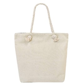 Large Beach Travel Canvas Tote Cute Shoulder Shopping Bag, Mermaid-7