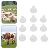 10Pcs Goat Nursing Nipple, Milk Bottle Bucket Nipple Replacement Soft
