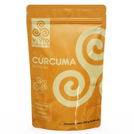 Vivio Foods Cúrcuma En Polvo, Cúrcuma, 150 gramos