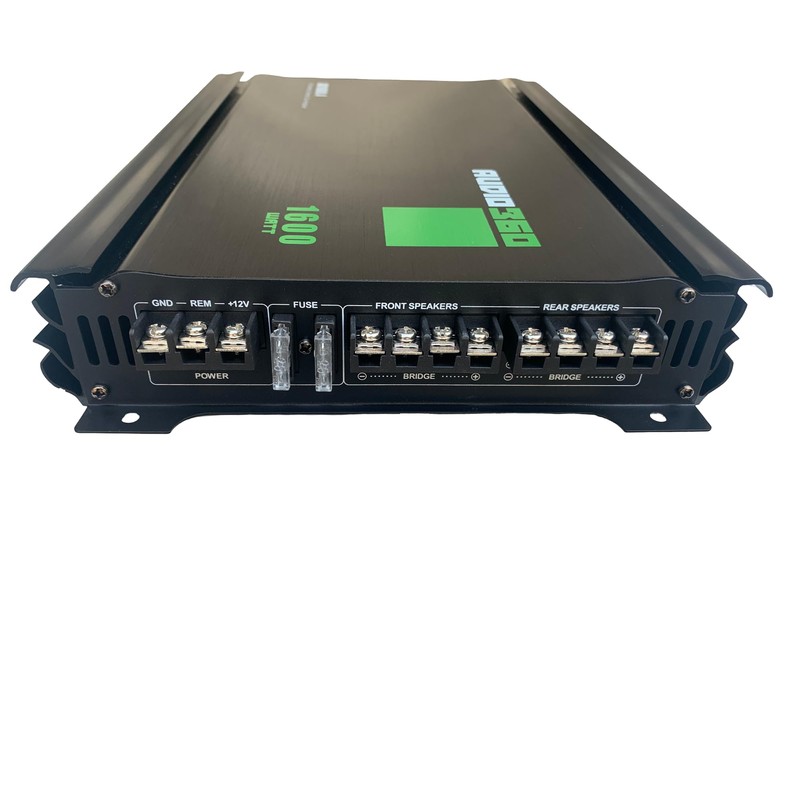 Audio360 AD1600.4 4-Channel Car Audio Amplifier, 1600W Max Power, Compact