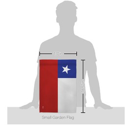 Americana Home & Garden Chile Garden Flag Set with Stand Regional Nation International World Country Particular Area House Decoration Banner Small Yard Gift Double-Sided, Made in USA