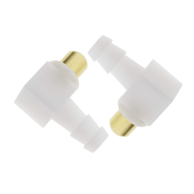 SAOIGEJUA (2Pack) Carburetor Fuel Fitting Elbow Carb Hose Connector Fits