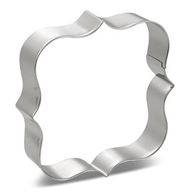 LILIAO Large Fancy Plaque Cookie Cutter, 4.33 x 4.33 inch, Stainless Steel