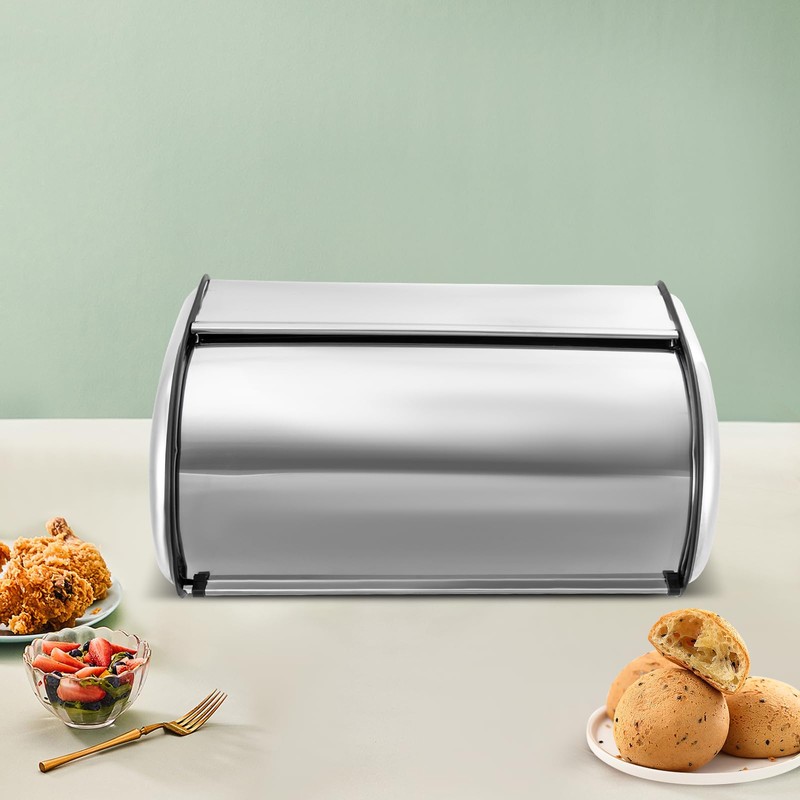 Felievy Stainless Steel Bread Box for kitchen, Bread Bin Bread