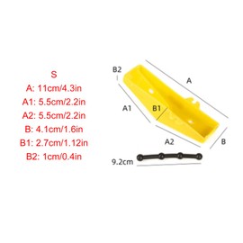 Yuecoom Ice Auger Blade Guard,Ice Drill Blade Cover,Ice Drill Blade ABS Cover,Ice Drill Cover for Winter Fishing, Ice Drill Power Head,Yellow (S)