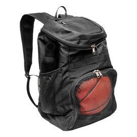 Xelfly 25L Basketball Backpack with Ball Compartment - For Sports Equipment, Gym, Travel