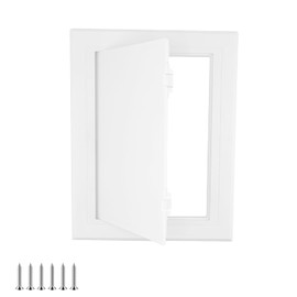 Qrity 6x8 Inch(150×200mm) Access Panel, Paintable Easy Access Doors, ABS Plastic Inspection Hatch with Installation Screws, for Wall and Ceiling