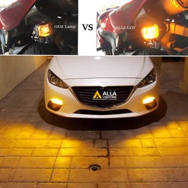 Alla Lighting BA15S 7506 1156 LED Bulbs Xtreme Super Bright 2525 20W SMD, Turn Signal Lights Replacement 1156NA 1156A 1141A 3497 CE6 CE8 97A Amber Yellow