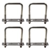 M6x40x80mm Square U Bolt 304 Stainless Steel Tie Down U