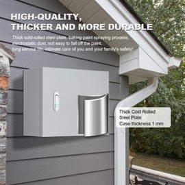 Metal Electrical Enclosure Box, Indoor&Outdoor Electrical Junction Box, Dustproof and Moisture Proof Metal Electrical Box with Safety Lock，Universal Electric Equipment Enclosure Box