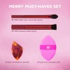 Real Techniques Merry Must Haves Juego Brochas Esponjas Base Mejillas