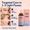 GETPUNA Pure Castor Oil Roll On with Rose Quartz Roller,
