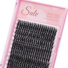 Sulv Lash Cluster 40D Black Lashes 10-18mm Mixed 240pcs Large