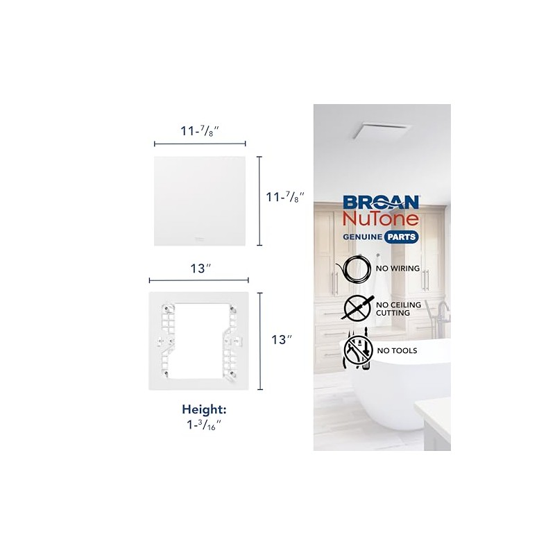 Broan-NuTone RCM700 Magnetic Universal CleanCover™ Bath Fan Replacement Grille