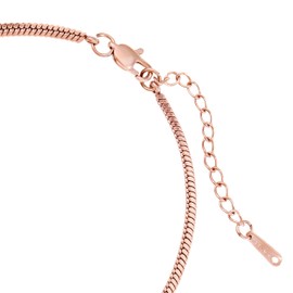 Made by Nami Stainless Steel Cuban Link Bracelet for Women - Minimalist Cuban Chain Bracelet - Rose Gold Chain Bracelet for Women