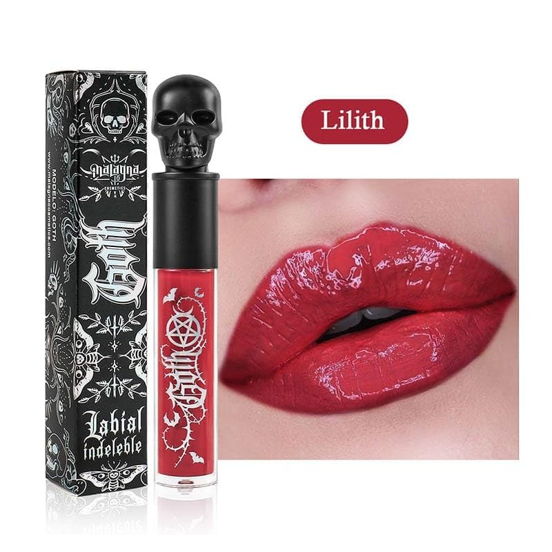 Malagna Cosmetics Labial Calavera Ultrapigmentado gloss 10gr (Lilith, 10gr)