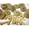 50 Wood Toy Wheels size 1-1/4 Inch Diameter AND 50