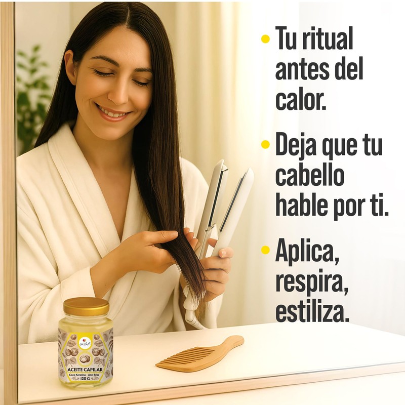 Ga Tlali – Aceite Capilar de Coco y Keratina 120g