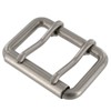 B7348 1 3/4" Nickel Matte, Double Prong Roller Buckle, Solid