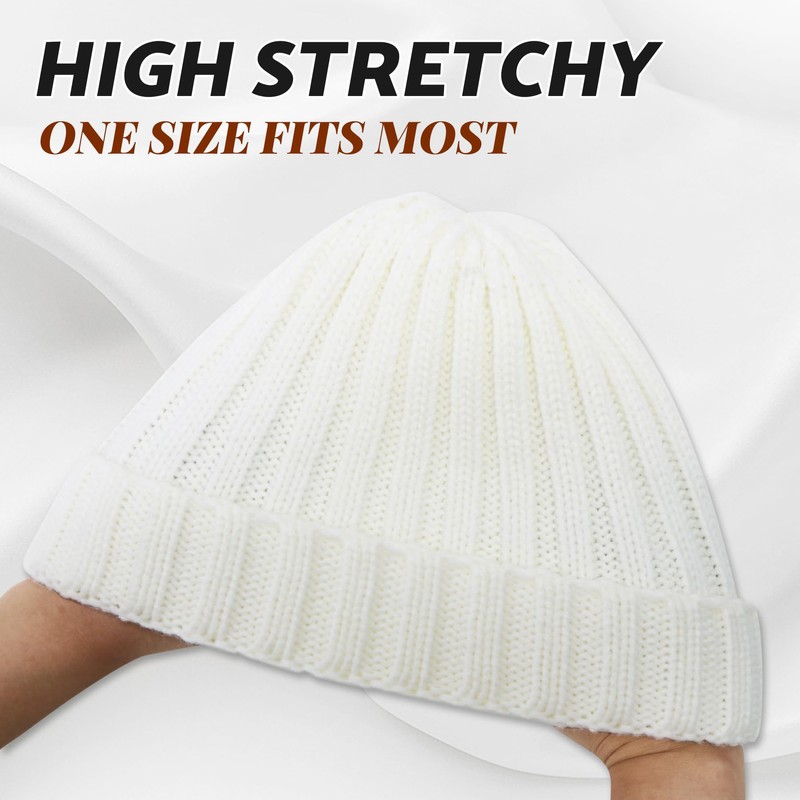PFFY Warm Winter Knit Beanie Hat Skull Cap Beanies for