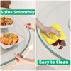 22.8" Lazy Susan for Table Top Tempered Glass Rotating Serving