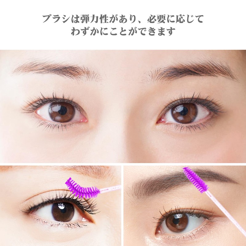 Screw Brushes 100pcs Makeup Brushes Purple Crystal Band Annhua Eyebrow