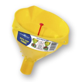 Wirthco 32027 Funnel King Auto Stop Polypropylene Funnel, 16 Oz, Yellow