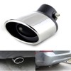 PolarLander 1pc Exhaust Tailpipe Tail Pipe Rear Muffler Stainless Steel