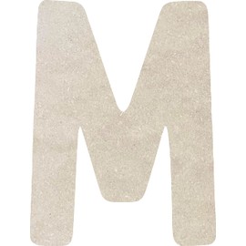 6 Inch Wooden Letter M Small Kids Craft, Unfinished Wood Alphabet Letters for Nursery Room Decoration, Wall Hanging DIY