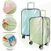 Pack of 3 Transparent Luggage Covers PVC Suitcase Protective Cover,